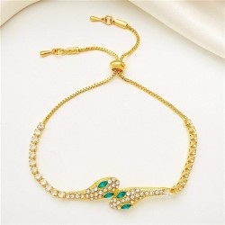  temperament embed zircon bracelet girl student samll personality brief snake