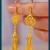  earrings handmade earring wind woman Earring gilded silver brief temperament high-end temperament