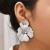occidental style Earring Metal high leaf ear stud retro earrings wind flowers earrings earring