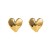 E stainless steel love earrings  fashion surface Stripe heart-shaped ear stud woman