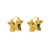 E occidental style fashion bronze more layering star earrings  personality temperament high ear stud woman
