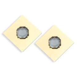 occidental style same style fashion personality brief Alloy diamond ear stud l..