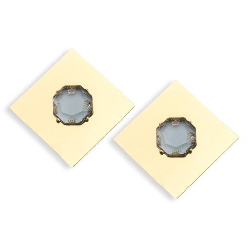 occidental style same style fashion personality brief Alloy diamond ear stud ladyins wind elegant all-Purpose Ea