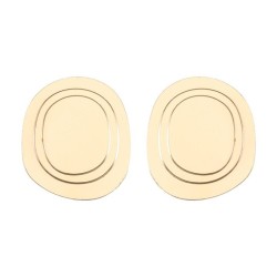 occidental style personality fashion Round surface Alloy ear stud lady brief a..