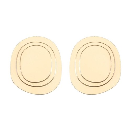 occidental style personality fashion Round surface Alloy ear stud lady brief all-Purpose day Earring