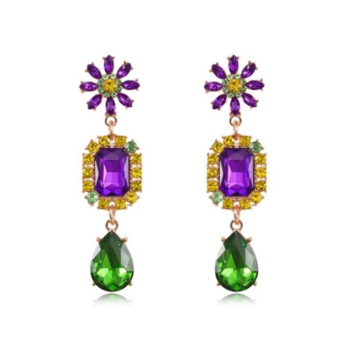 occidental style personality fashion Alloy flowers earring lady Earring