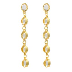  occidental style earrings woman multilayer Round Alloy resin long style earri..