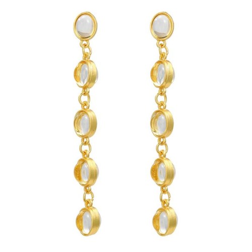  occidental style earrings woman multilayer Round Alloy resin long style earring samll style