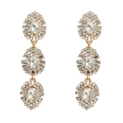 trend fully-jewelled earrings occidental style exaggerating Earring woman mult..