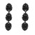 trend fully-jewelled earrings occidental style exaggerating Earring woman multilayer Round Alloy earrin