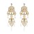 medium earrings occidental style Earring woman fashion retro Alloy hollow carving Acrylic earring