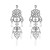medium earrings occidental style Earring woman fashion retro Alloy hollow carving Acrylic earring