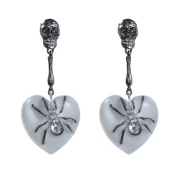 retro wind heart-shaped earring occidental style exaggerating Earring woman sk..