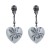 retro wind heart-shaped earring occidental style exaggerating Earring woman skull spider