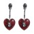 retro wind heart-shaped earring occidental style exaggerating Earring woman skull spider