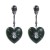 retro wind heart-shaped earring occidental style exaggerating Earring woman skull spider