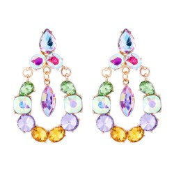 occidental style fashion big drop Alloy fully-jewelled retro temperament exagg..