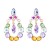 occidental style fashion big drop Alloy fully-jewelled retro temperament exaggerating earrings woman trend super fu