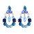 occidental style fashion big drop Alloy fully-jewelled retro temperament exaggerating earrings woman trend super fu