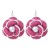  samll wind Pearl flower earrings  high-end handmade Cloth flowers Earring woman