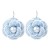  samll wind Pearl flower earrings  high-end handmade Cloth flowers Earring woman