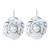  samll wind Pearl flower earrings  high-end handmade Cloth flowers Earring woman