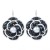  samll wind Pearl flower earrings  high-end handmade Cloth flowers Earring woman