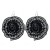  rose earrings retro exaggerating fully-jewelled Cloth big flowers earring Earring woman gift