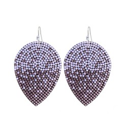  fashion zircon earrings woman super fully-jewelled leaves earrings Earring wo..