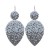  zircon fashion leaves earrings  occidental style super fully-jewelled Earring