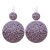  zircon fashion geometry Round earrings  occidental style super fully-jewelled Earring