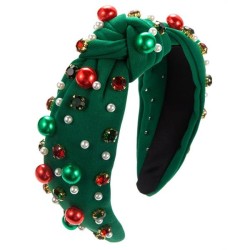 occidental style christmas Pearl Headband color diamond Headband woman  brief ..