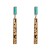 occidental style exaggerating personality long style leather earrings Alloy embed turquoise color leopard leath