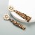 occidental style creative leather earrings Alloy embed turquoise leopard leather tassel long style earrings
