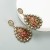  leopard leather earrings Alloy diamond color sequin samll high Earring