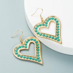 occidental style creative love exaggerating earrings woman Bohemia Alloy embed..