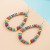 trend turquoise earrings woman occidental style exaggerating silver embed color turquoise temperament Earring
