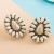 retro turquoise ear stud Bohemia Alloy embed turquoise exaggerating Earring