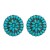 occidental style retro geometry Round turquoise earrings exaggerating personality temperament turquoise ear stu