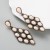 trend earrings woman occidental style creative silver embed turquoise exaggerating Earring trend earrings