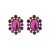 earrings retro temperament earrings woman samll Alloy diamond high Earring