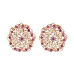 occidental style fashion silver earrings temperament all-Purpose Alloy diamond..