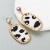 earrings woman occidental style ethnic style retro leopard leather ear stud woman Alloy diamond exaggerating Ea