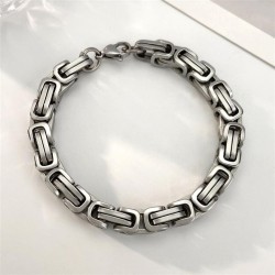 occidental style titanium steel chain man bracelet personality same style geom..