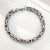 occidental style titanium steel chain man bracelet personality same style geometry silver color bracelet 
