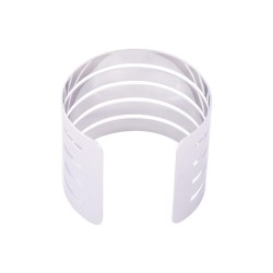 occidental style personality retro hollow bangle samll geometry Street Snap ex..