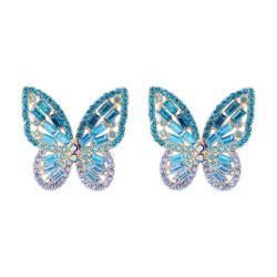 occidental style creative personality insect butterfly color fully-jewelled te..