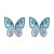 occidental style creative personality insect butterfly color fully-jewelled temperament occidental style earring