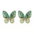 occidental style creative personality insect butterfly color fully-jewelled temperament occidental style earring