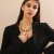 occidental style  punk exaggerating geometry beads necklace woman  retro fashion beads short styl